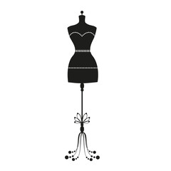 vector vintage tailor's mannequin