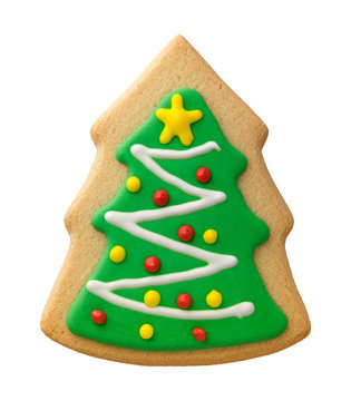 Gingerbread Christmas Tree with Decorations