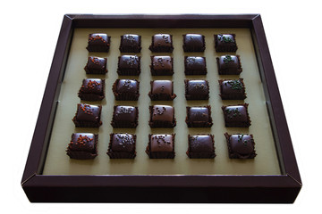 Gift box of chocolates candy for Christmas