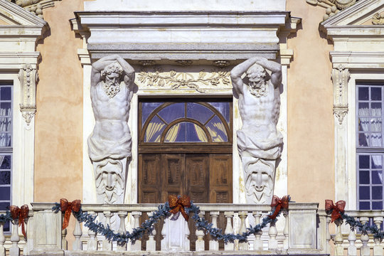 The Govone Castle - Cuneo. Color image
