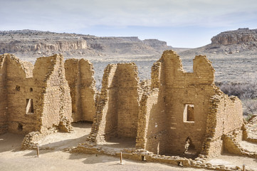 Kin Kletso ruins, Chaco Canyon, New Mexico (USA)