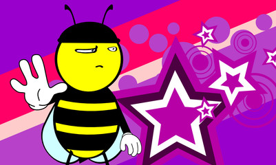 bee cartoon background8