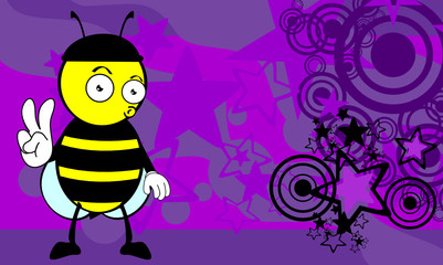 bee cartoon background4