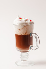 coffee with whipped cream