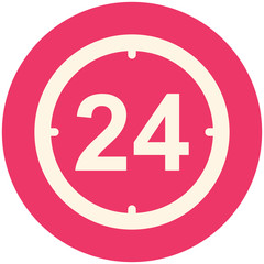 Open 24 hours icon