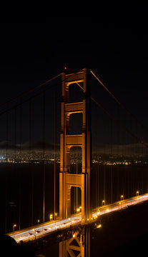 Vertical Image of The Golden Gate Bridge