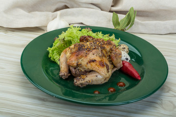 Quail grilled