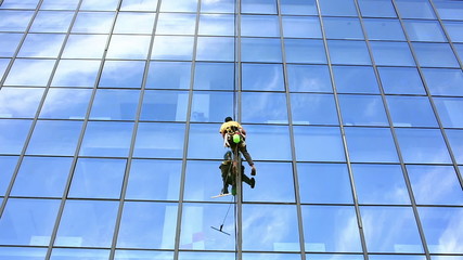 skyscraper window glass cleaner