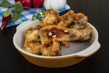 Roasted chicken wings