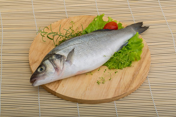 Raw seabass
