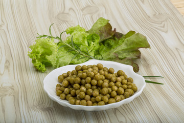 Marinated peas