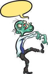 walking zombie businessman