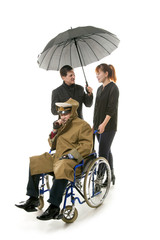 Man on wheelchair