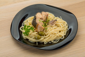 Pasta with salmon