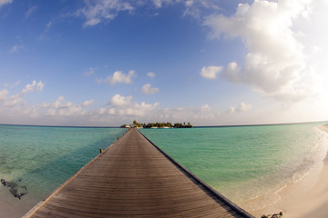 Fototapeta premium Molo na Malediwach