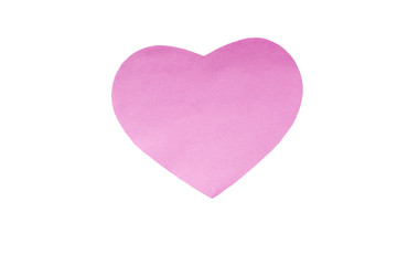 pink paper heart
