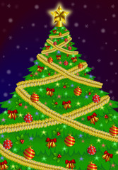 christmas tree vector