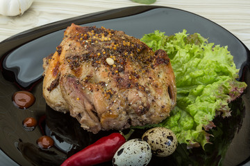 Quail grilled