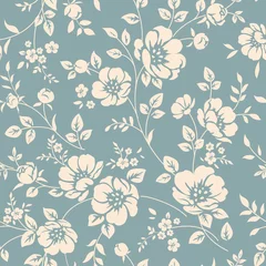 Printed kitchen splashbacks Floral Prints Seamless floral pattern