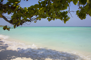 Maldive,ombra sulla spiaggia