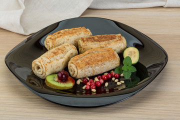 Pancakes with berries