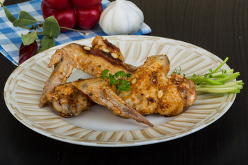 Roasted chicken wings