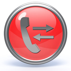 calls circular icon on white background