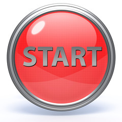 start circular icon on white background