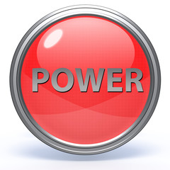 power circular icon on white background