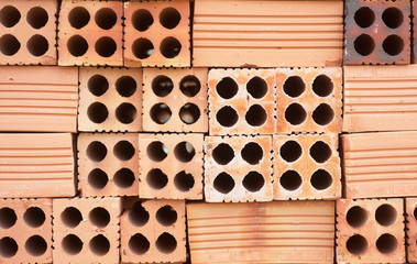 Many new bricks background