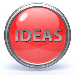 Ideas  circular icon on white background