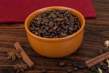 Roasted coffee beans