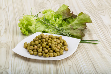 Marinated peas