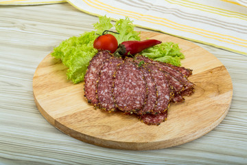 Sliced salami