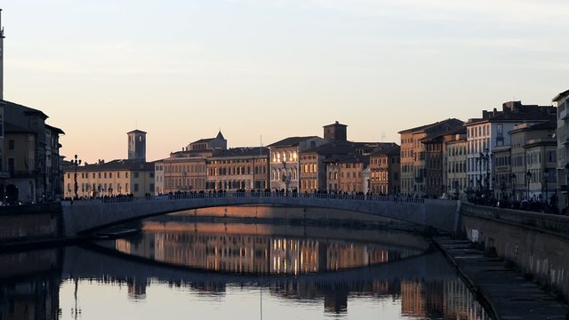 Ponte di Mezzo, Fiume Arno, Pisa