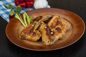 Roasted chicken wings