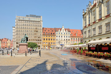 Fototapeta na wymiar Market square, Wroclaw, Poland