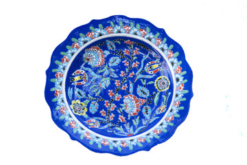 Turkish tile plate - isolated