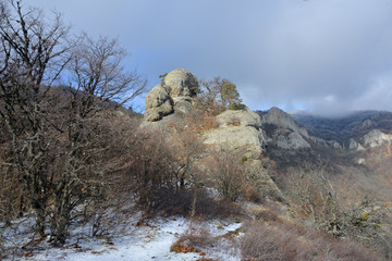 landscape with rocks