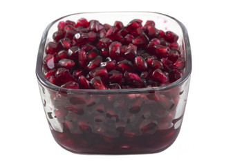 bowl with pomegranate seeds