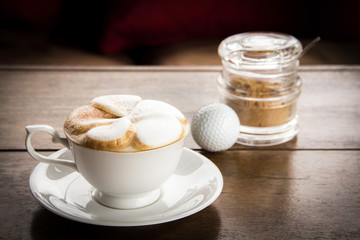Flower Coffee Art Latte