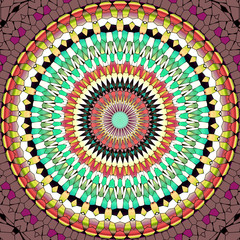 Mandala ornament generated texture