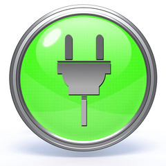 power circular icon on white background