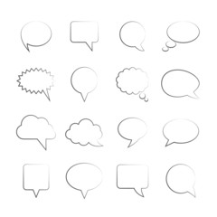 Blank Empty Speech Bubbles