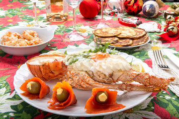 Aragosta in bellavista servita