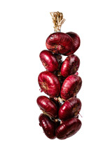 Sheaf of red onions