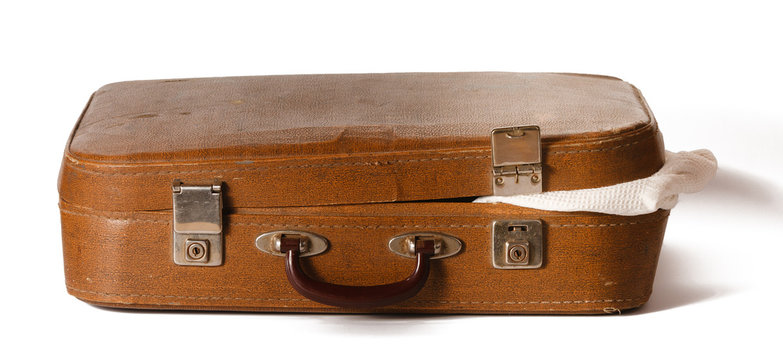 Old shabby suitcase