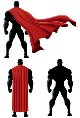 Superhero Back Isolated