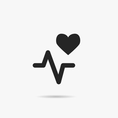 Heart beat icon