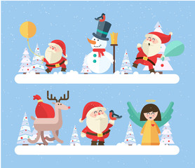 Merry christmas. vector winter background